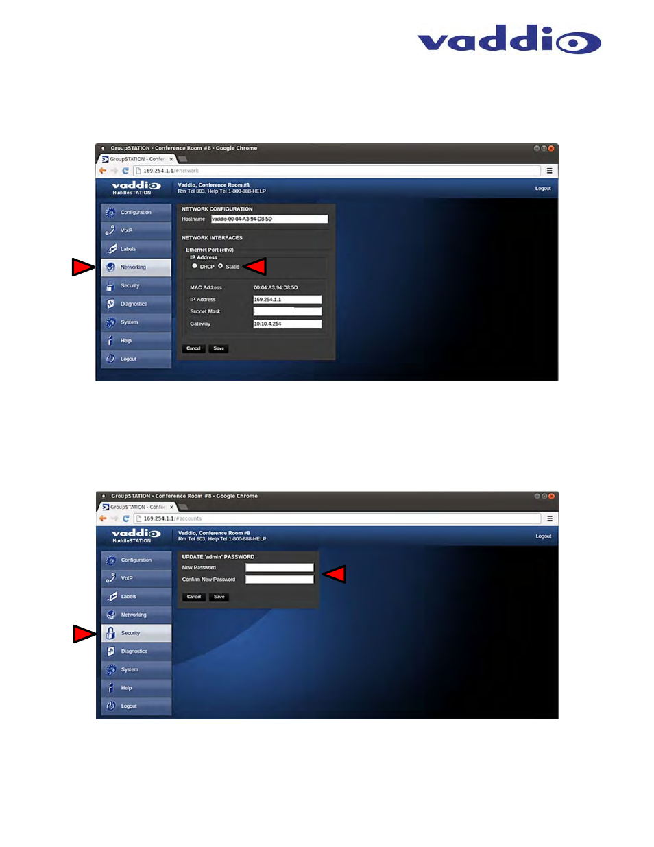 Vaddio HuddleSTATION User Manual | Page 26 / 44