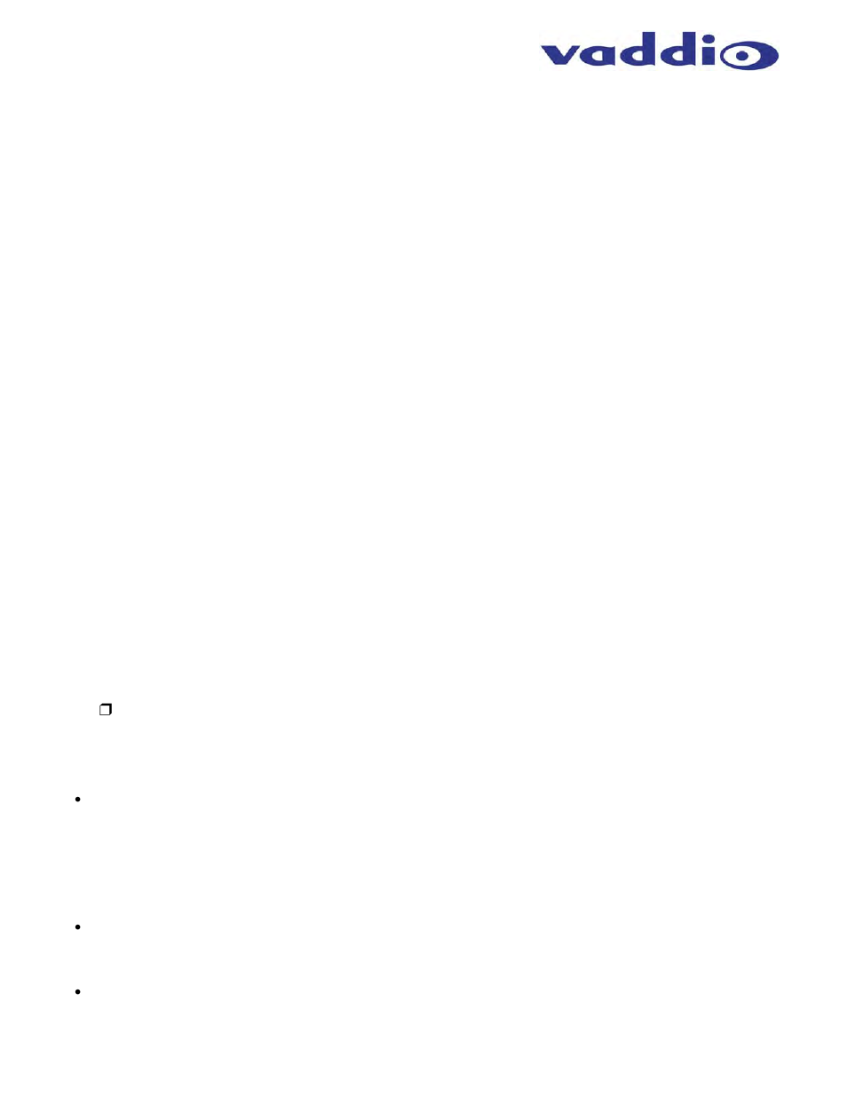 Appendix a: network information required | Vaddio HuddleSTATION User Manual | Page 40 / 44