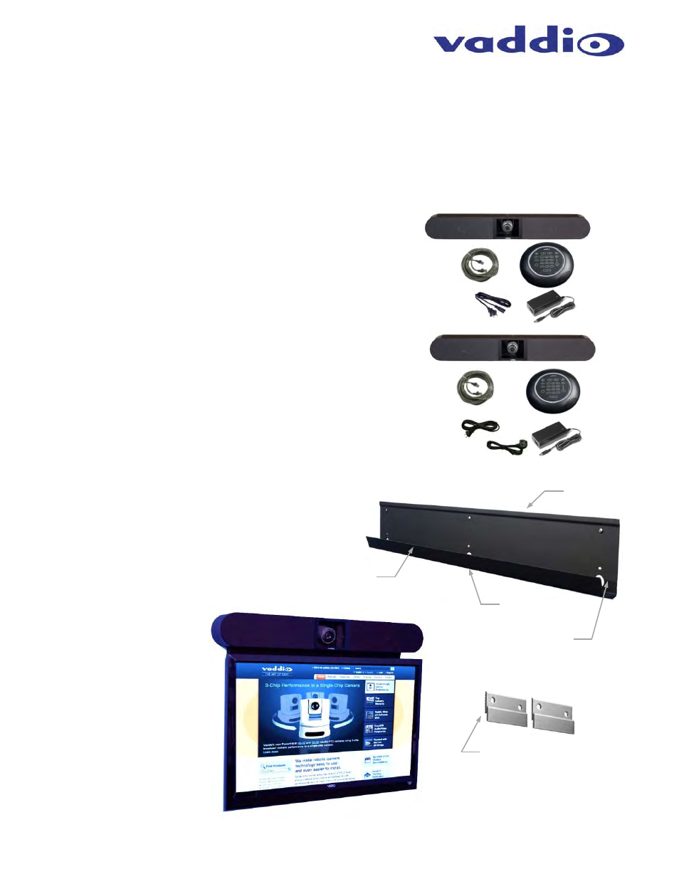 Unpacking, Huddlestation/groupstation options/accessories | Vaddio HuddleSTATION User Manual | Page 6 / 44