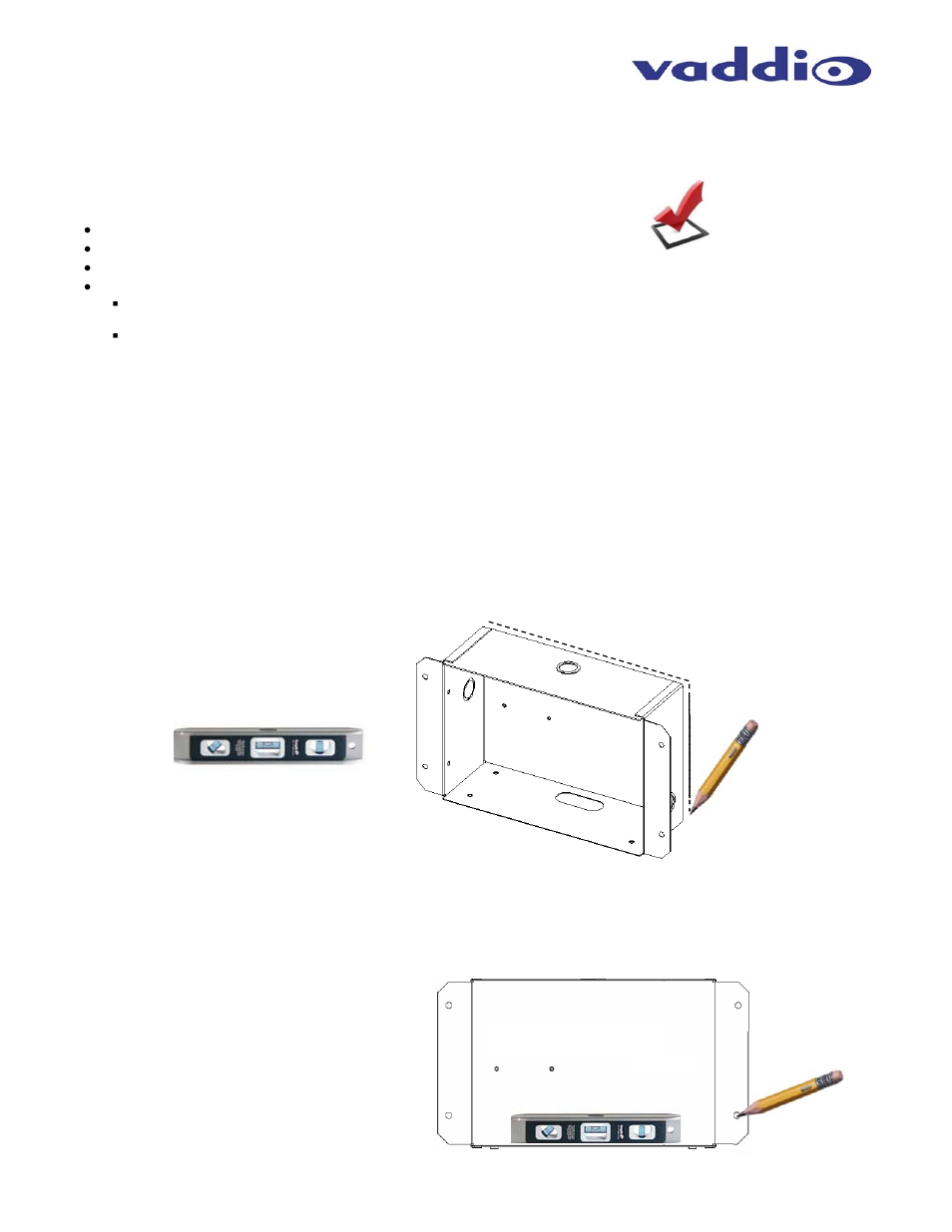 Vaddio IN-Wall Enclosure for Sony BRC-Z330 User Manual | Page 2 / 4