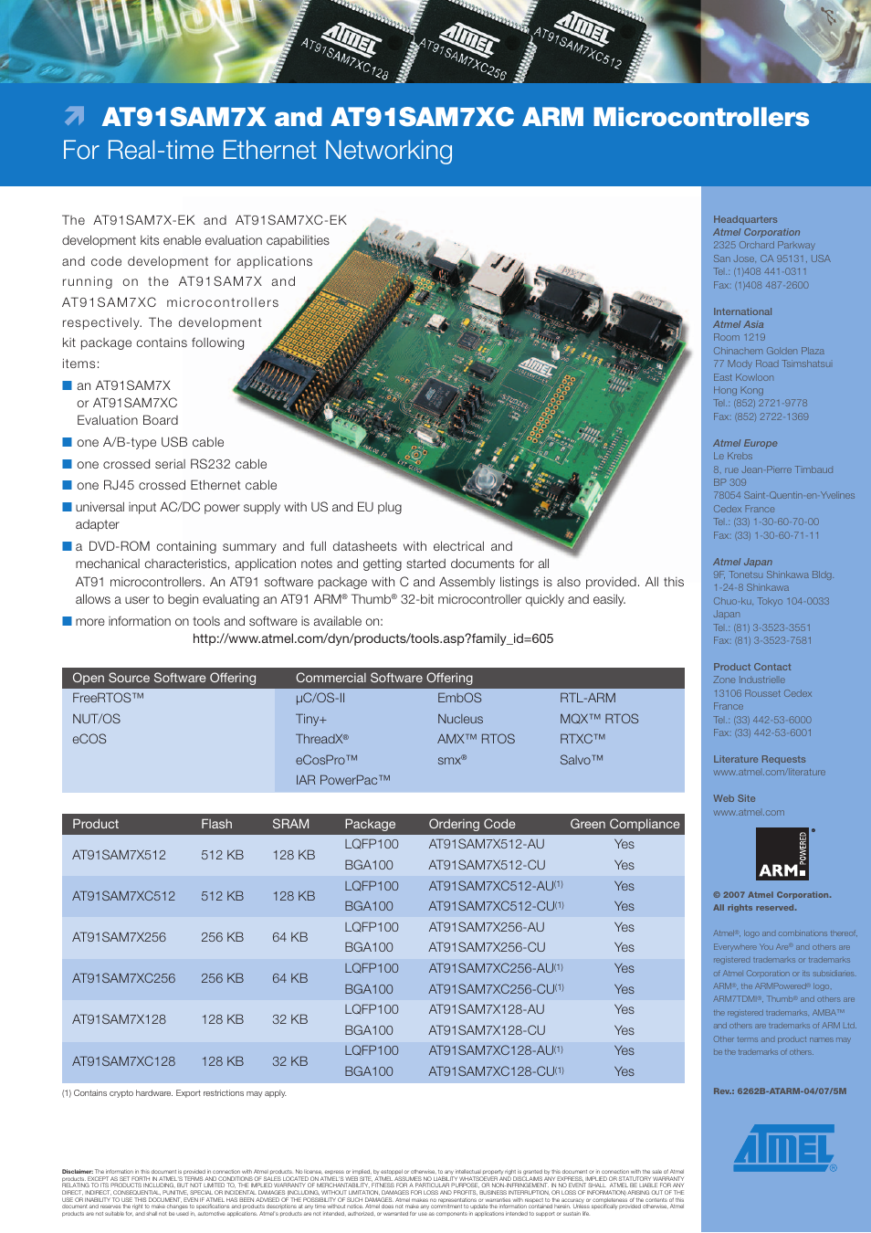 Atmel AT91SAM7X User Manual | Page 2 / 2