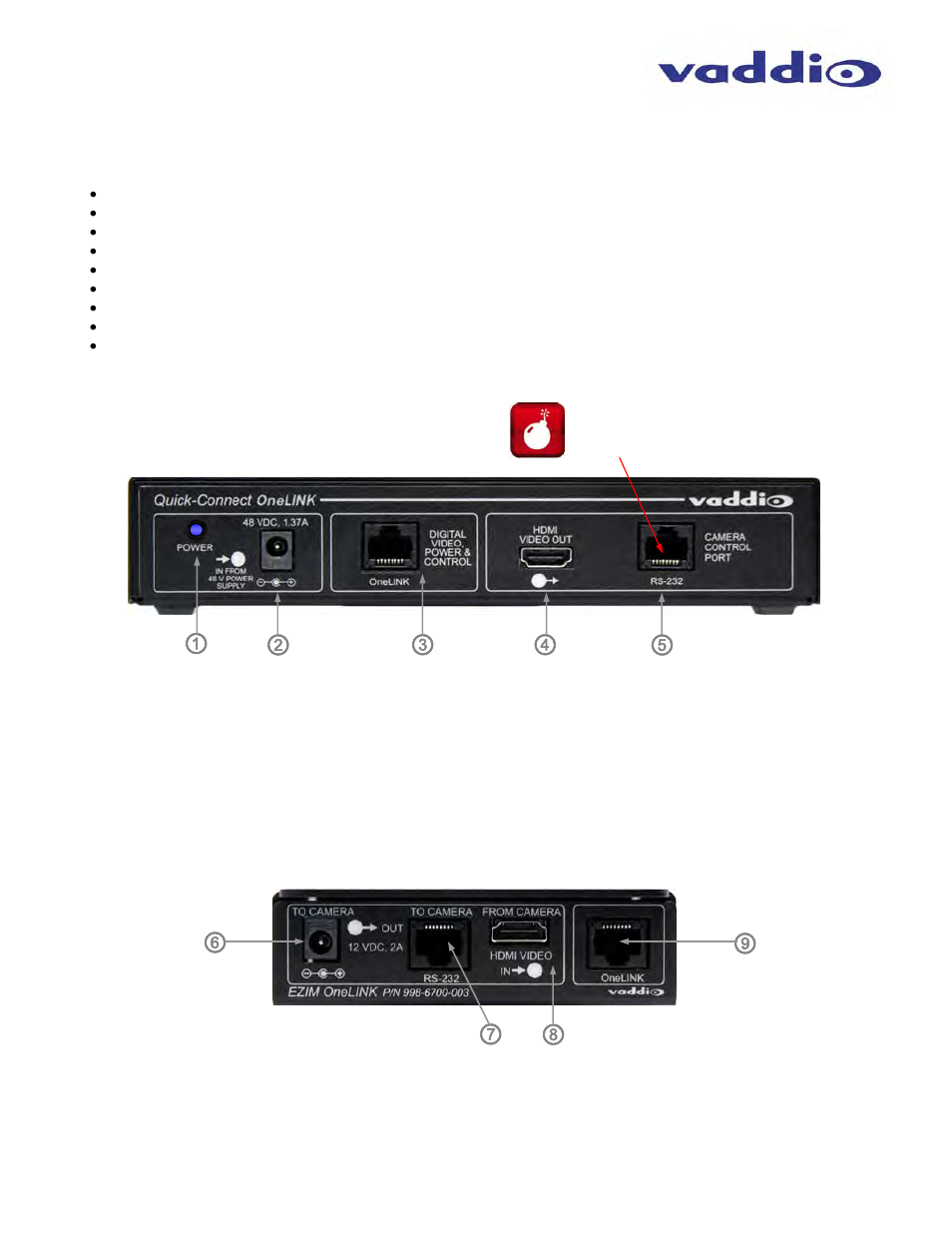 Vaddio OneLINK User Manual | Page 4 / 12