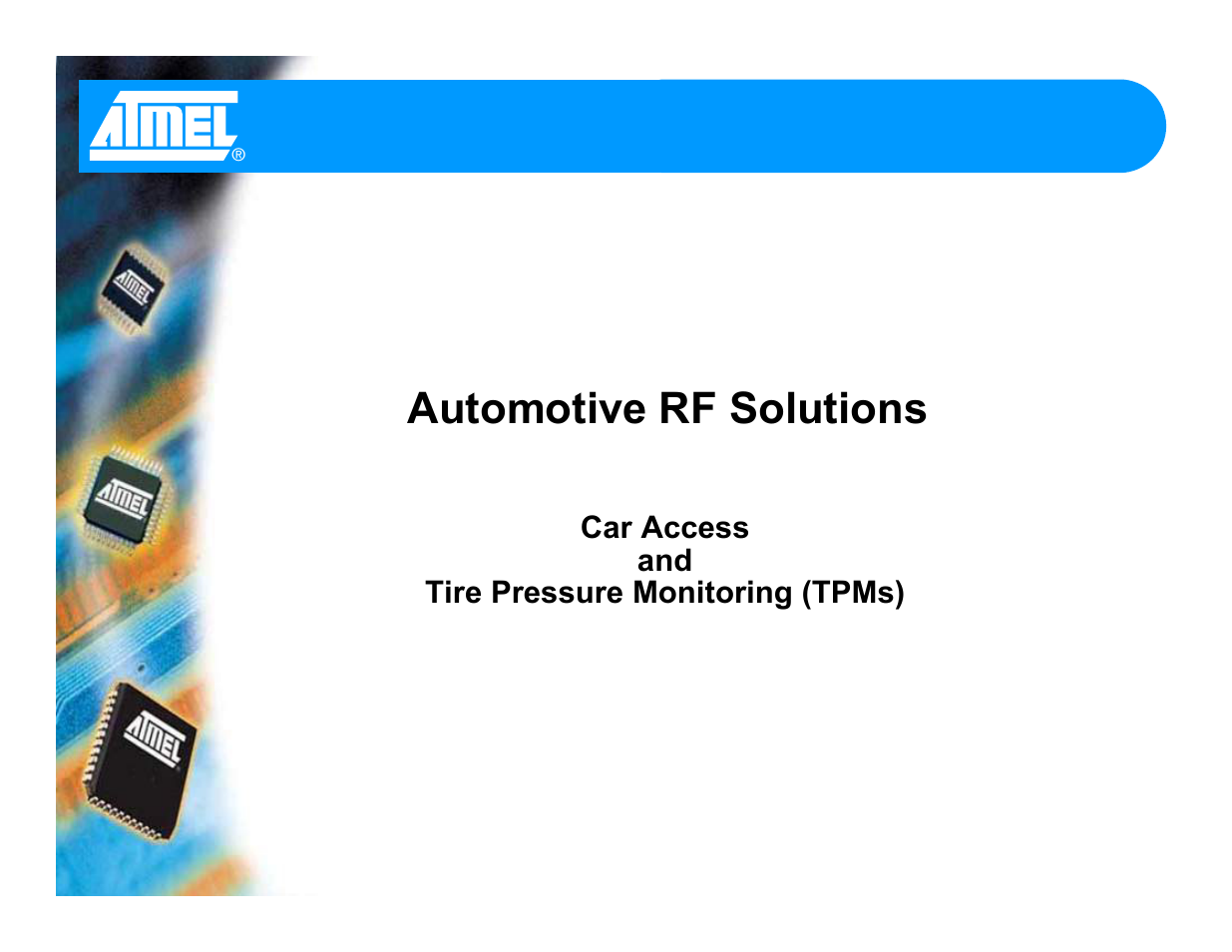 Atmel Car Access and Tire Pressure Monitoring (TPMs) User Manual | 7 pages