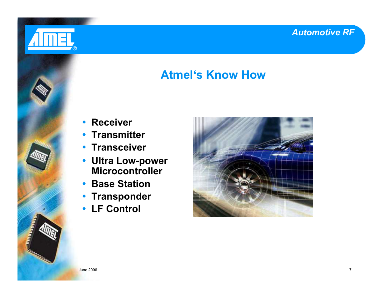 Atmel‘s know how | Atmel Car Access and Tire Pressure Monitoring (TPMs) User Manual | Page 7 / 7