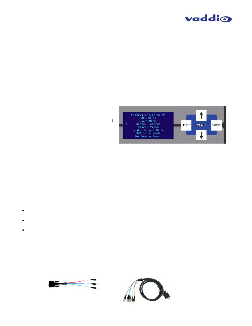 Vaddio ProductionVIEW HD MV User Manual | Page 10 / 36