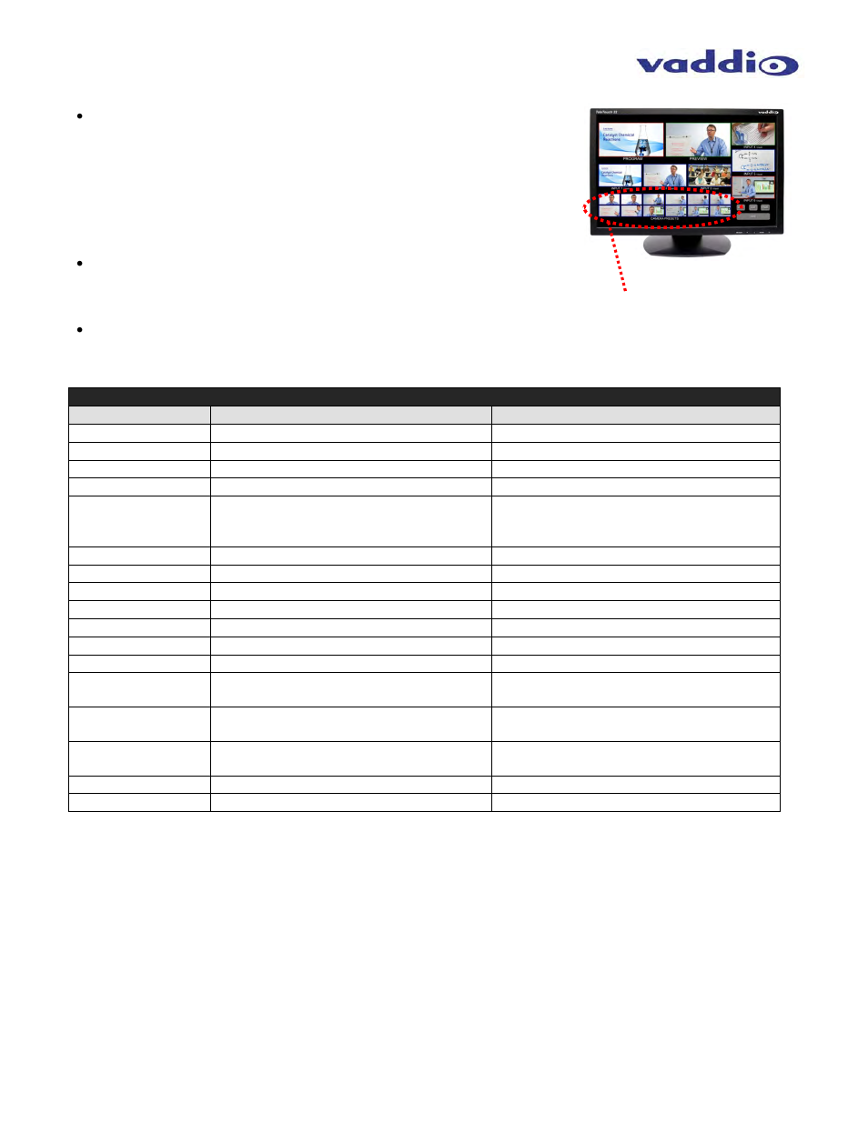 Vaddio ProductionVIEW HD MV User Manual | Page 19 / 36