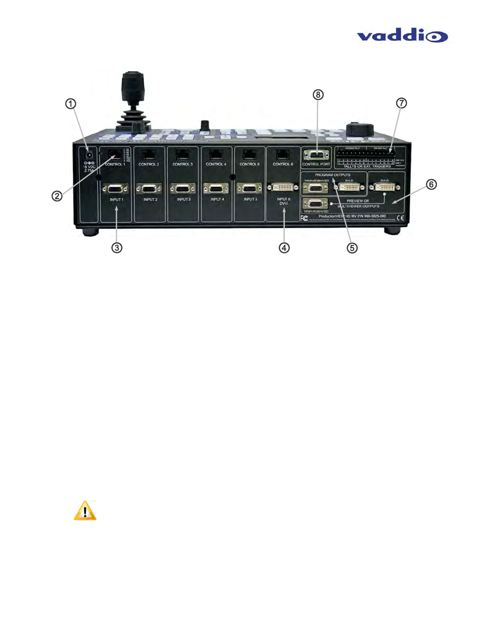 Vaddio ProductionVIEW HD MV User Manual | Page 9 / 36