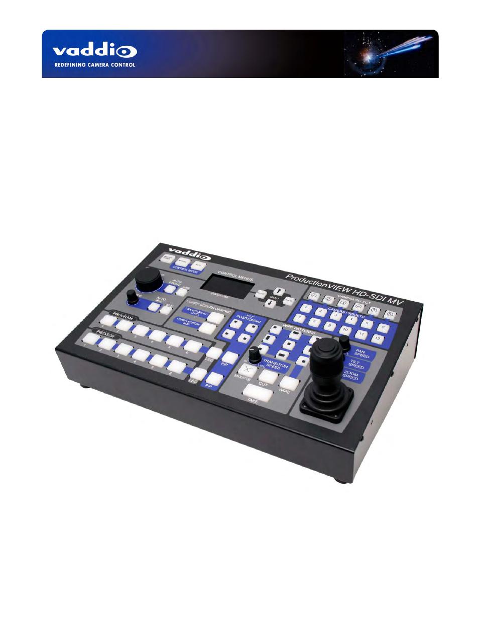 Vaddio ProductionVIEW HD-SDI MV User Manual | 36 pages