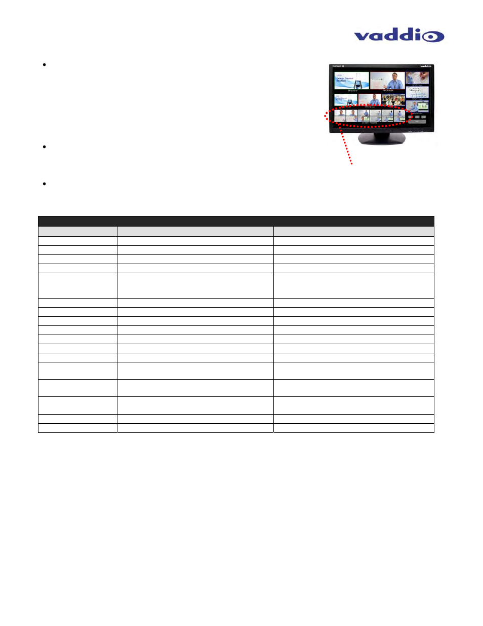 Vaddio ProductionVIEW HD-SDI MV User Manual | Page 19 / 36