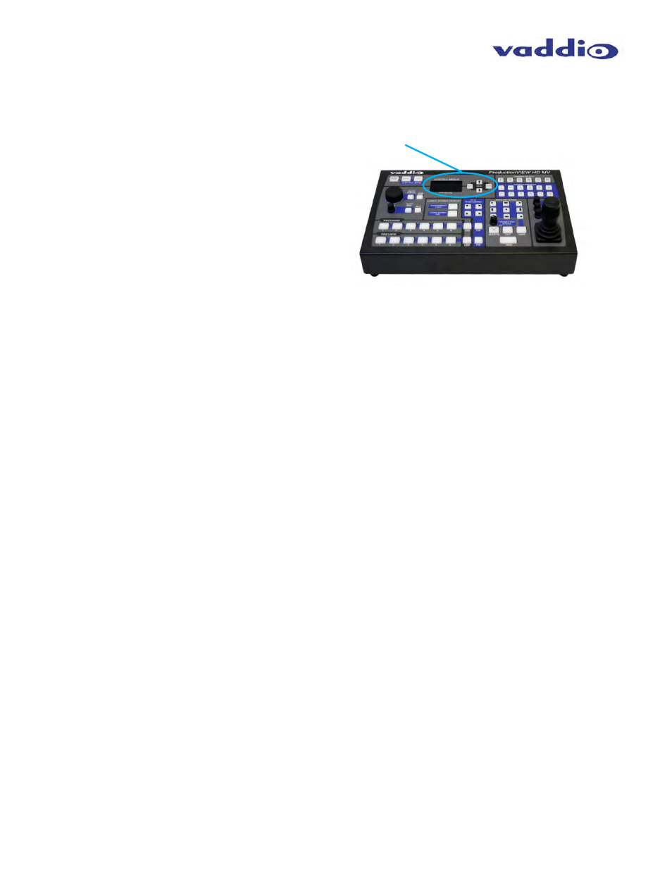 Vaddio ProductionVIEW HD-SDI MV User Manual | Page 20 / 36