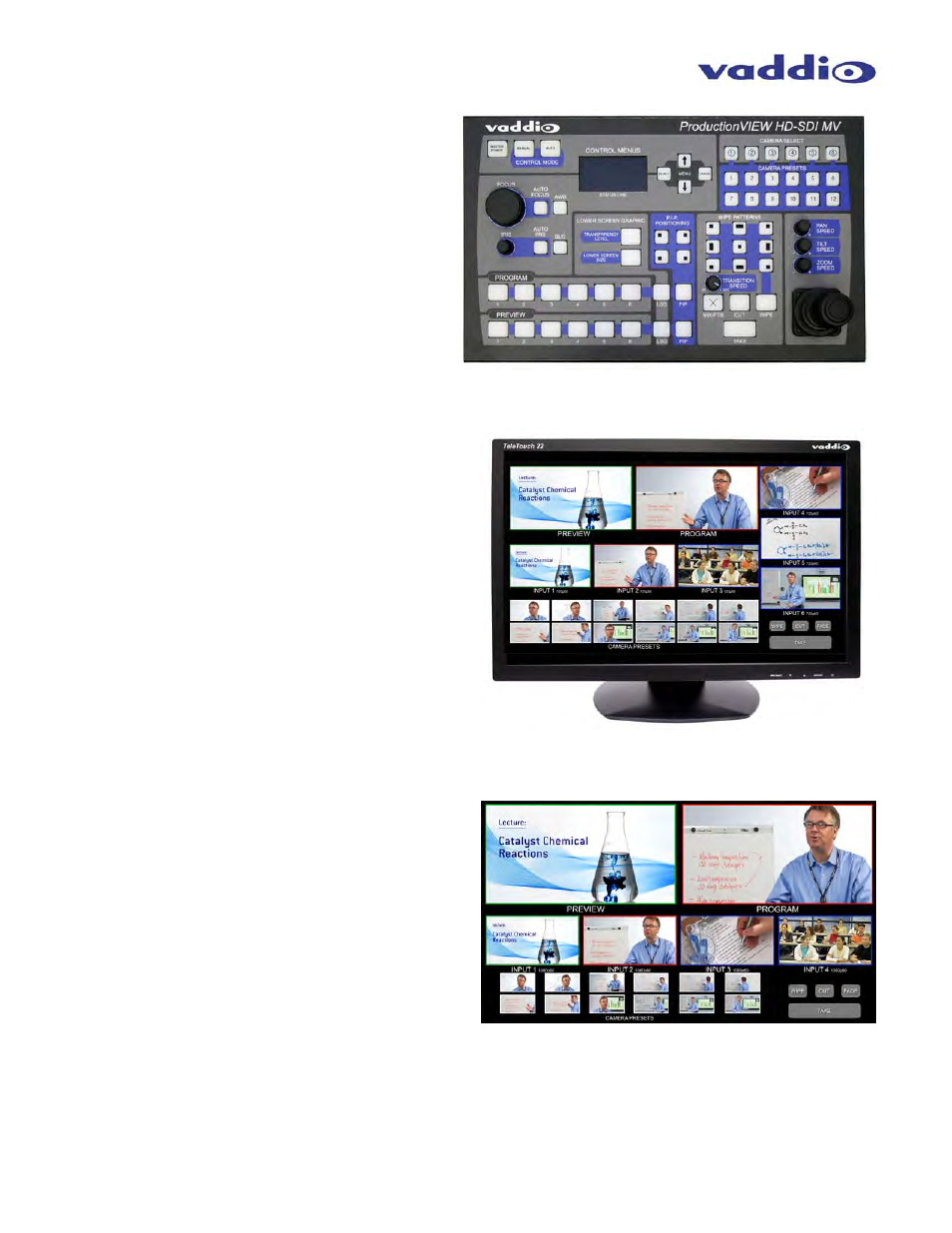 Vaddio ProductionVIEW HD-SDI MV User Manual | Page 3 / 36
