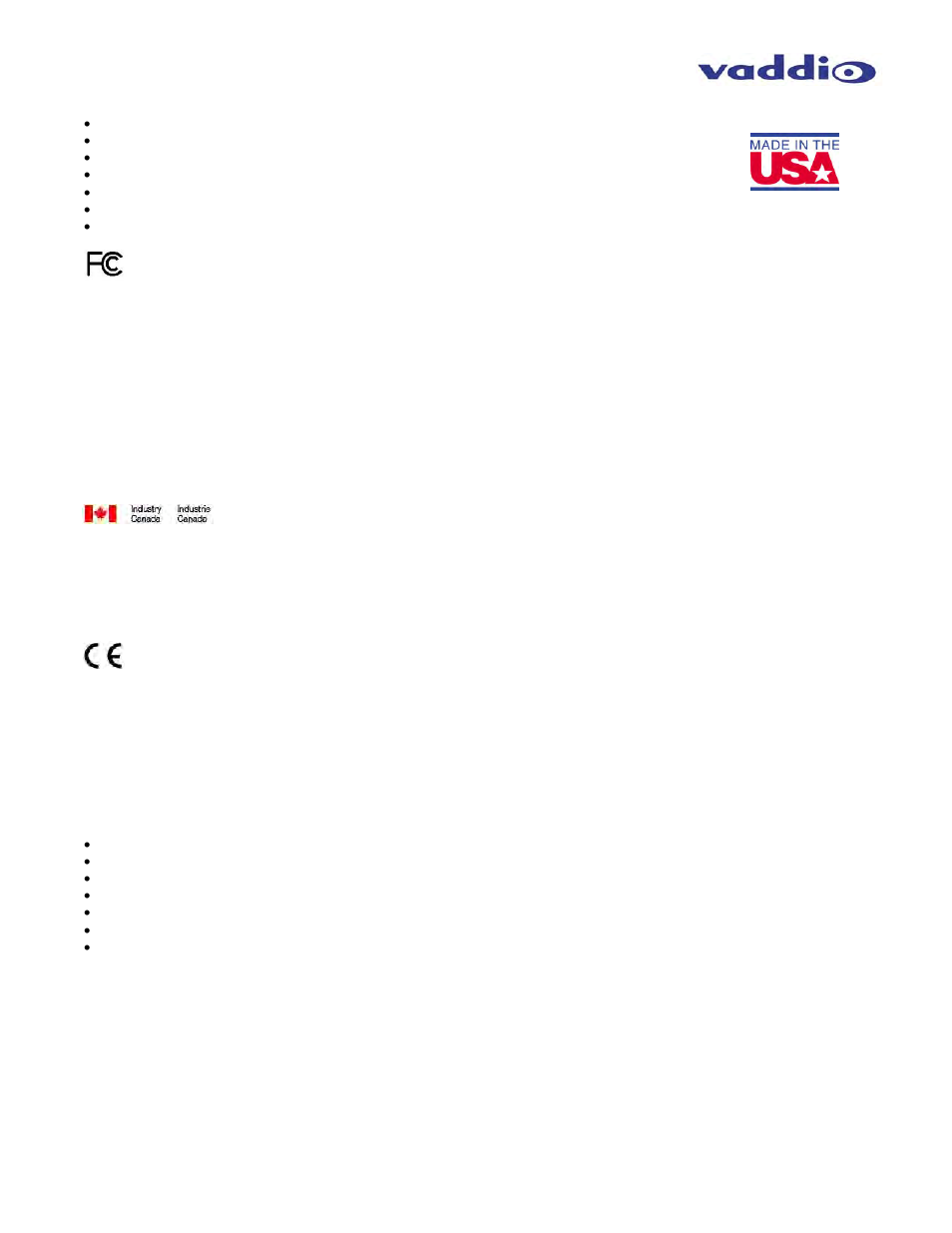 Vaddio ProductionVIEW HD-SDI MV User Manual | Page 31 / 36
