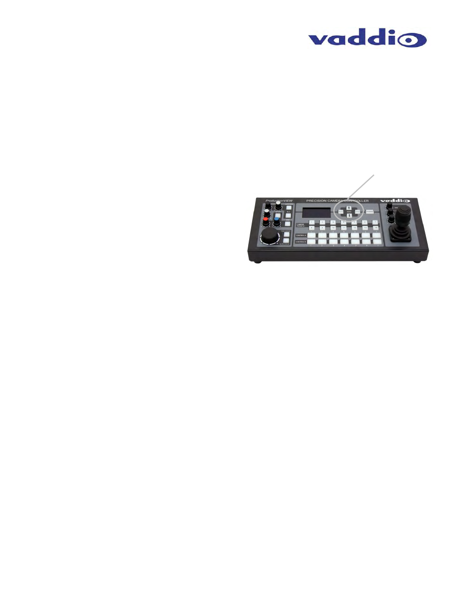 Vaddio ProductionVIEW Precision Camera Controller User Manual | Page 8 / 16