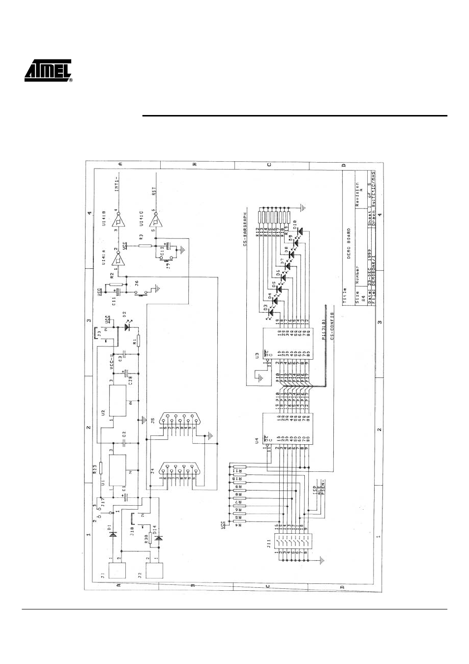 Schematics, Section 5 schematics -18 | Atmel C51 User Manual | Page 21 / 27