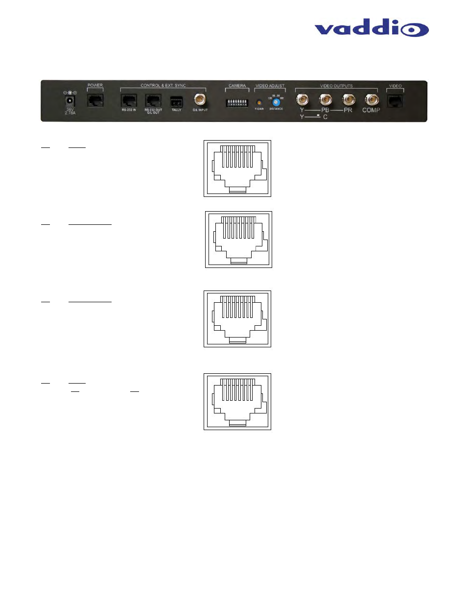 Vaddio WallVIEW CCU Kit for AW HE-120 User Manual | Page 14 / 16