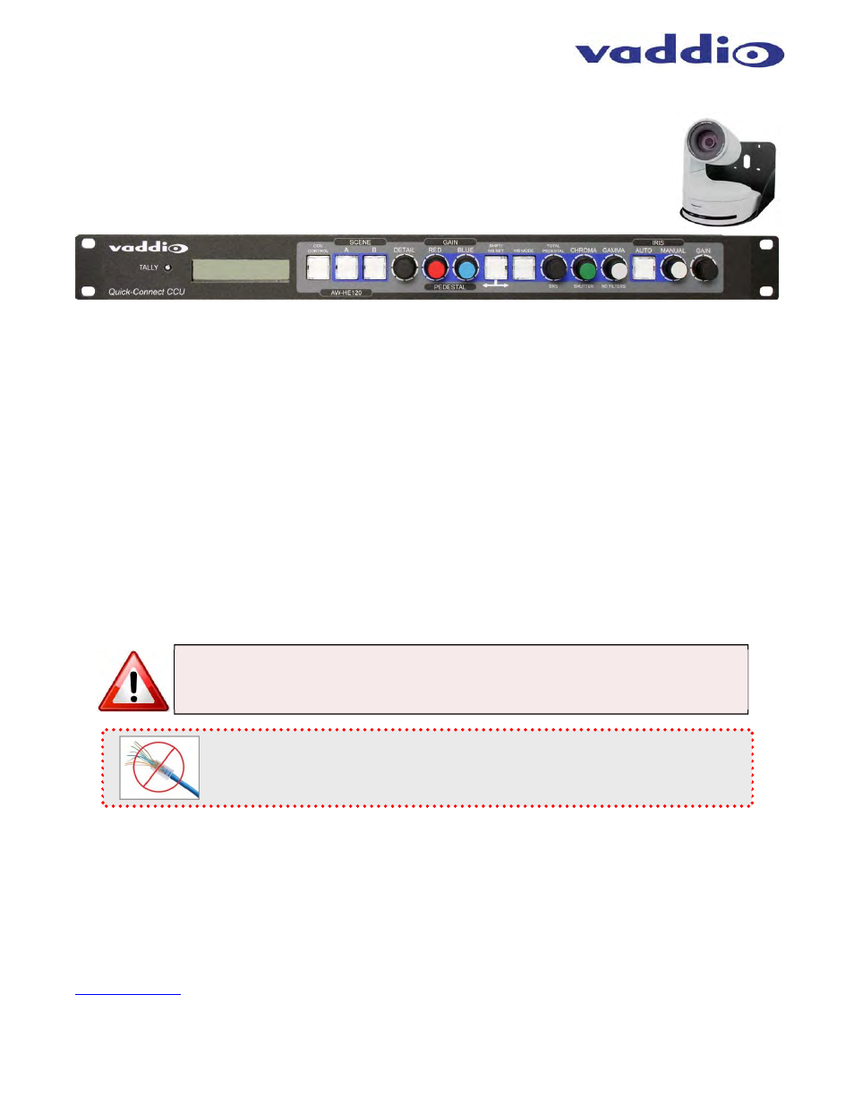 Overview | Vaddio WallVIEW CCU Kit for AW HE-120 User Manual | Page 3 / 16
