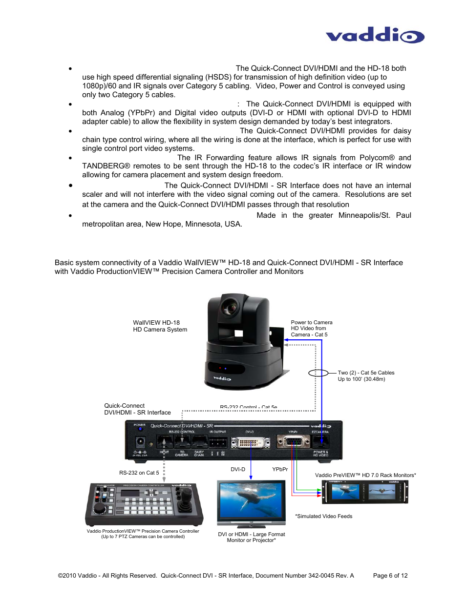 Vaddio Quick-Connect DVI-HDMI SR User Manual | Page 6 / 12