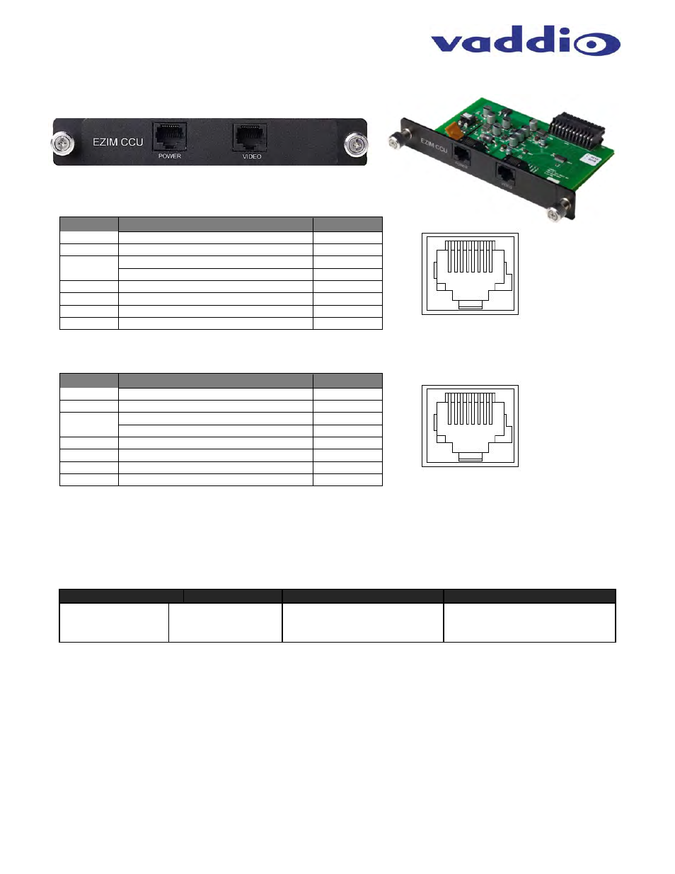 Vaddio Quick-Connect Universal CAT-5 User Manual | Page 19 / 20