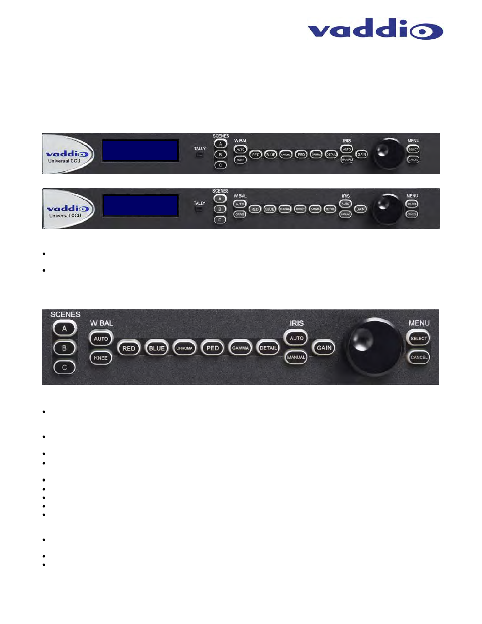 Anatomy of the universal ccu | Vaddio Quick-Connect Universal CAT-5 User Manual | Page 7 / 20