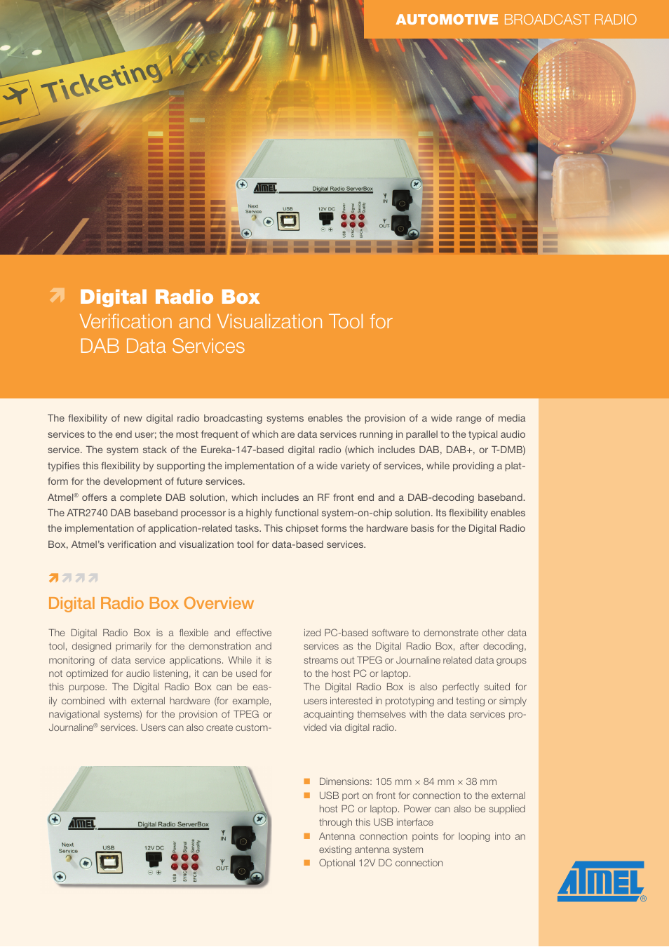 Atmel Automotive Broadcast Radio User Manual | 4 pages