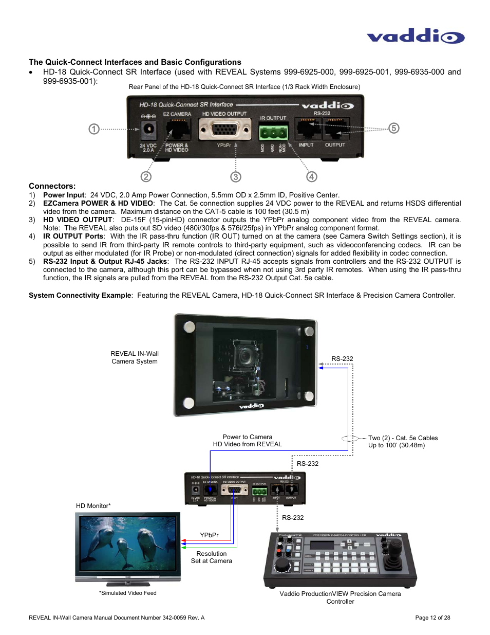 Vaddio REVEAL User Manual | Page 12 / 28