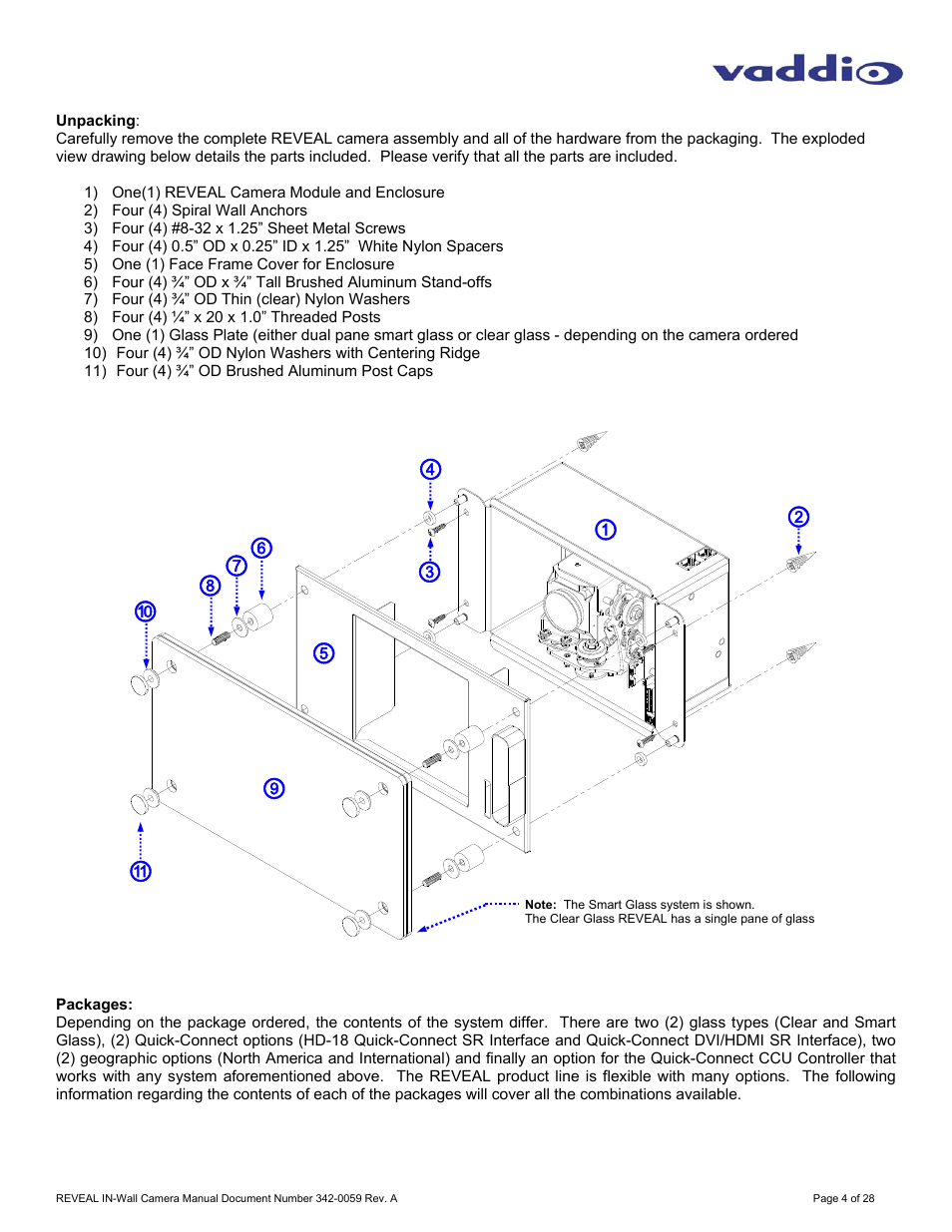 Vaddio REVEAL User Manual | Page 4 / 28