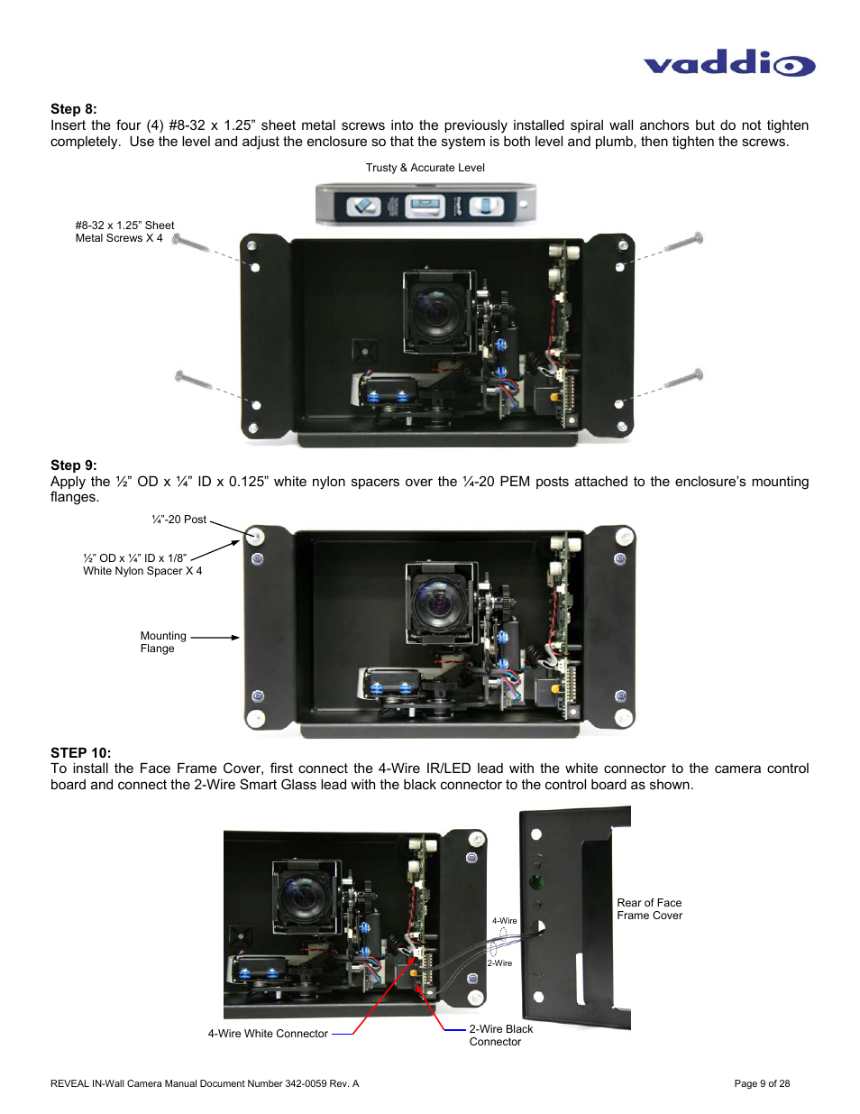 Vaddio REVEAL User Manual | Page 9 / 28