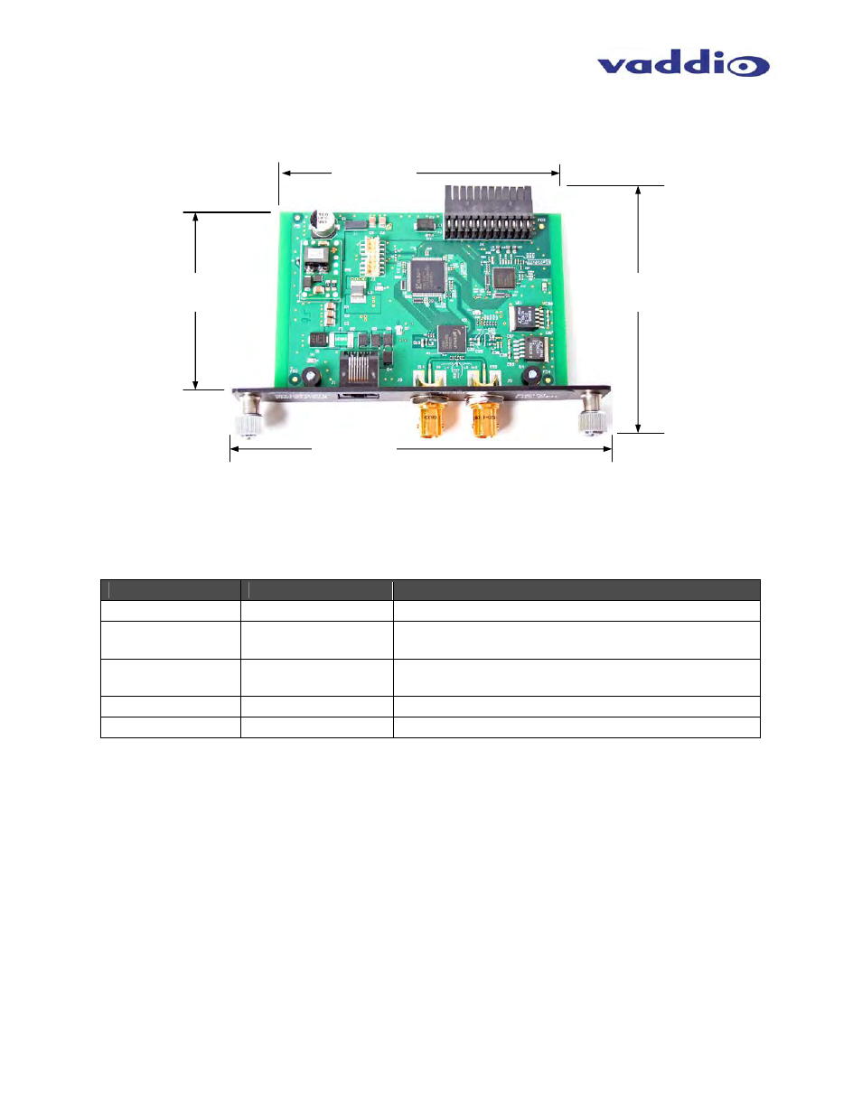 Vaddio SDI Slot Card for Vaddio ClearVIEW HD-18/20 User Manual | Page 11 / 26