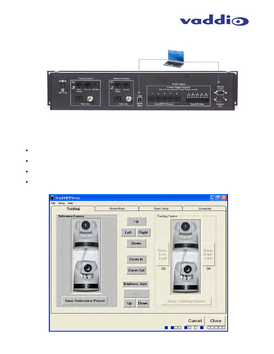 Programming the cameras and trackview system | Vaddio TrackVIEW User Manual | Page 14 / 30