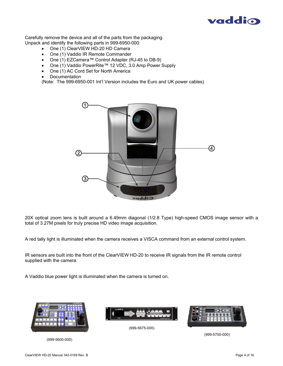 Vaddio ClearVIEW HD-20 User Manual | Page 4 / 16