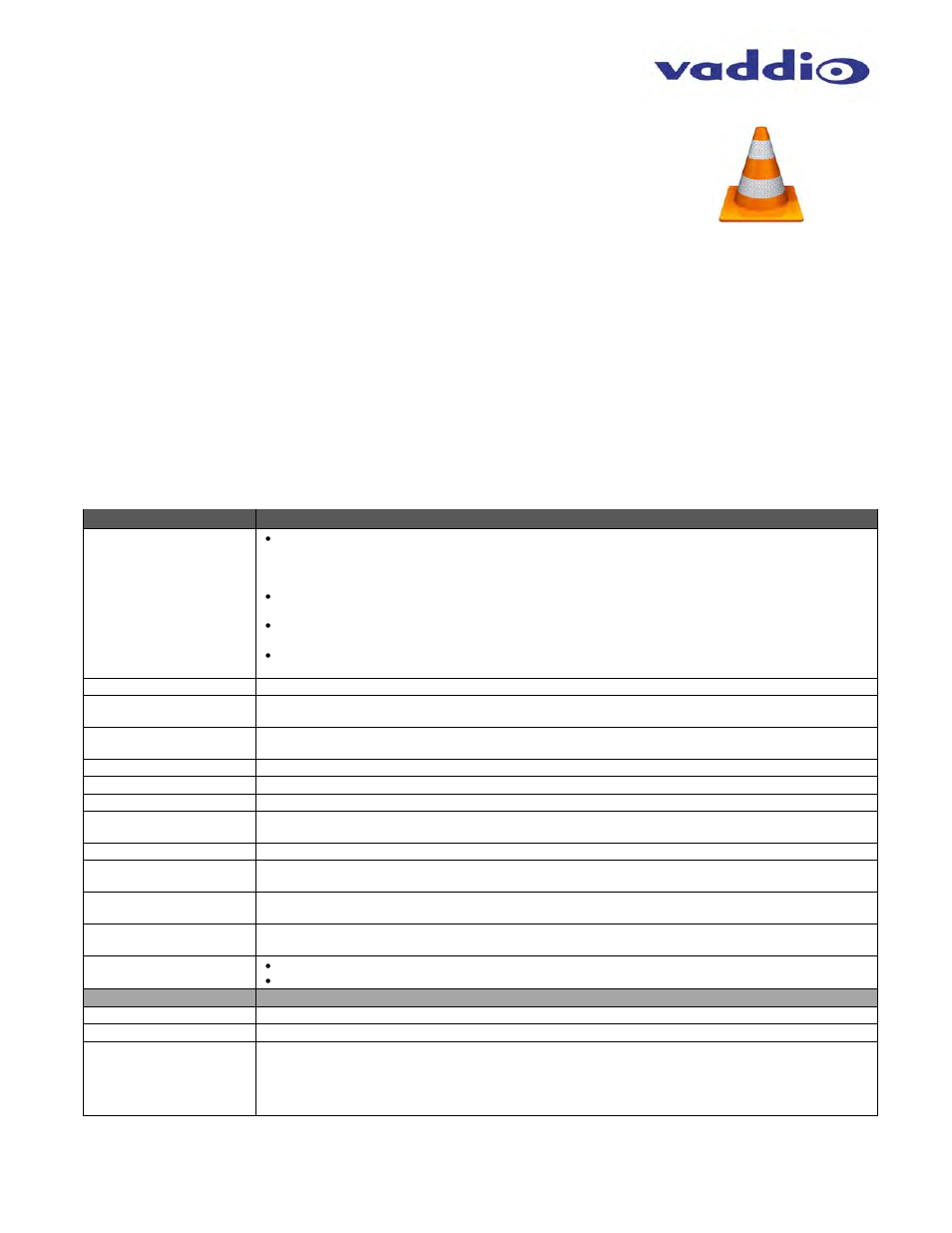 Vlc media player example | Vaddio ClearVIEW HD-USB User Manual | Page 23 / 36