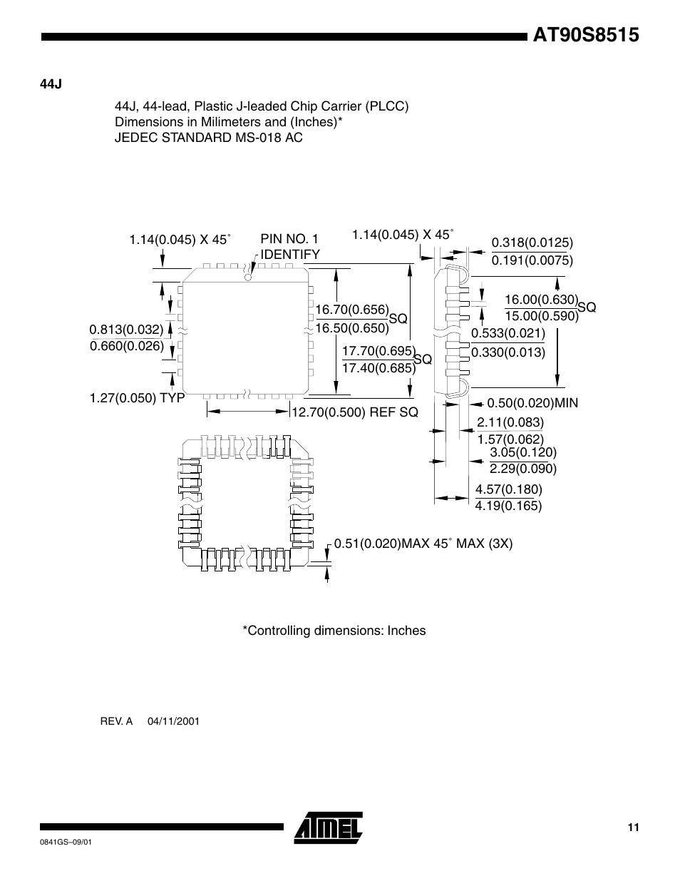 Atmel AVR AT90S8515-4 User Manual | Page 11 / 13