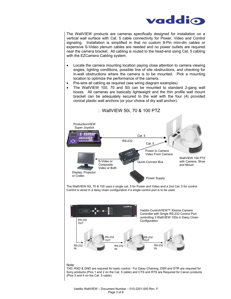 Vaddio WallVIEW 70 User Manual | Page 3 / 8
