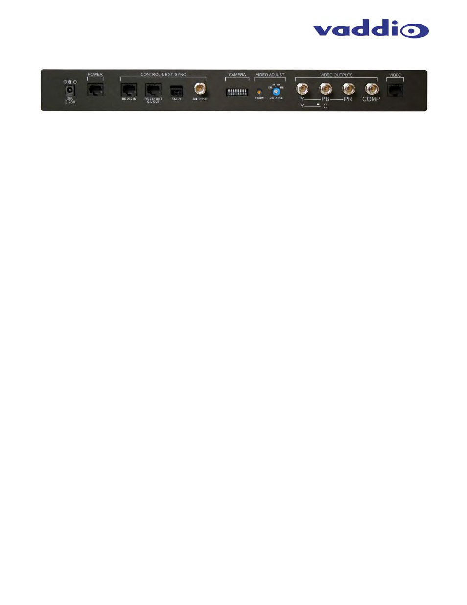 Vaddio WallVIEW CCU H900 User Manual | Page 7 / 16