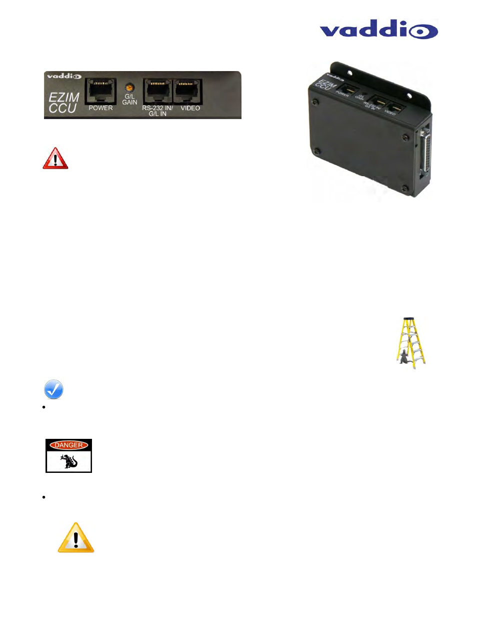 Vaddio WallVIEW CCU H900 User Manual | Page 8 / 16