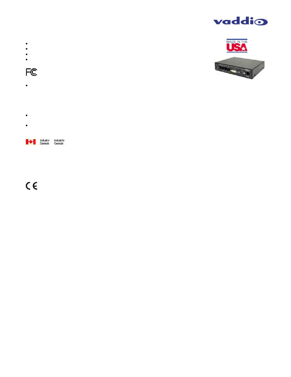 Vaddio WallVIEW HD-19 DVI/HDMI User Manual | Page 15 / 24