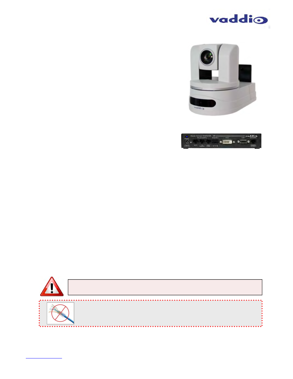 Vaddio WallVIEW HD-22 and HD-30 DVI-HDMI User Manual | Page 4 / 24