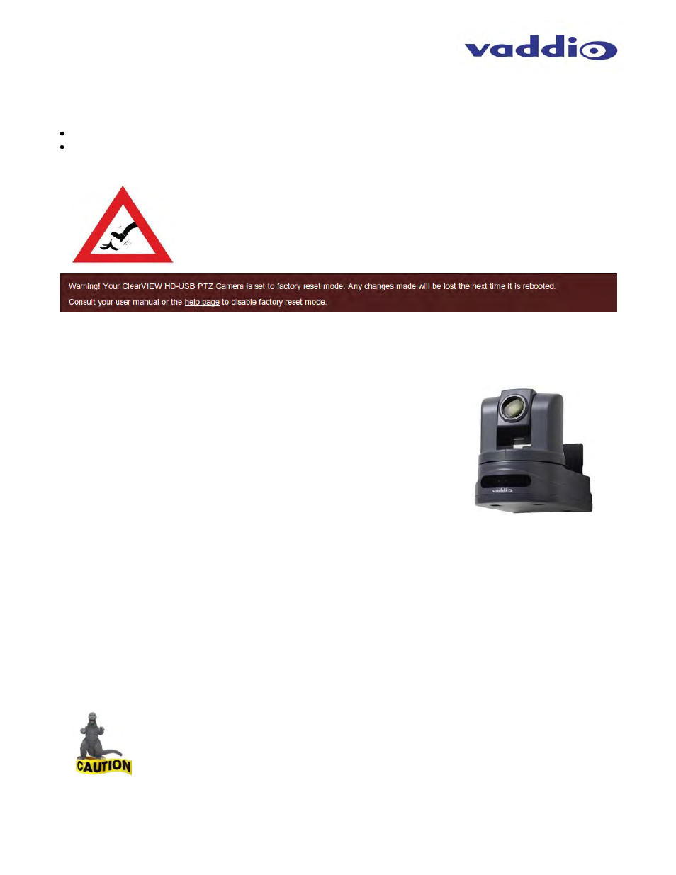 Vaddio WallVIEW HD-USB SR User Manual | Page 13 / 40