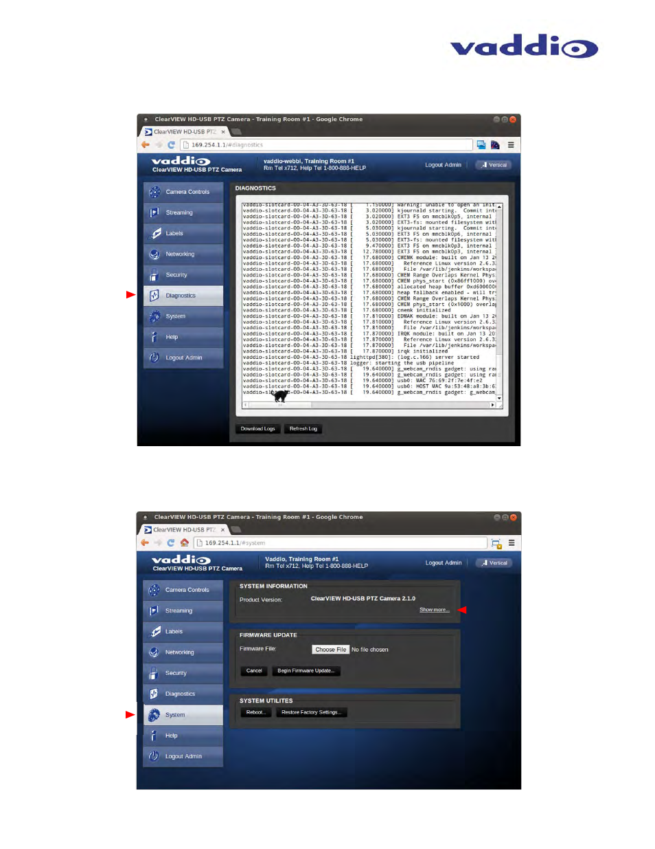 Vaddio WallVIEW HD-USB SR User Manual | Page 23 / 40