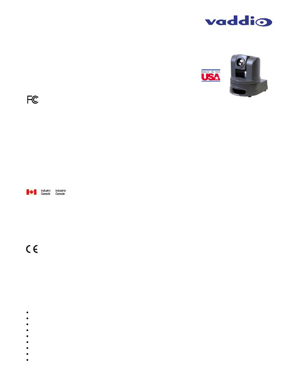 Vaddio WallVIEW HD-USB SR User Manual | Page 28 / 40