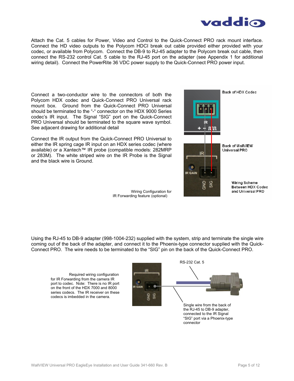 Vaddio WallVIEW Pro EagleEye User Manual | Page 5 / 12