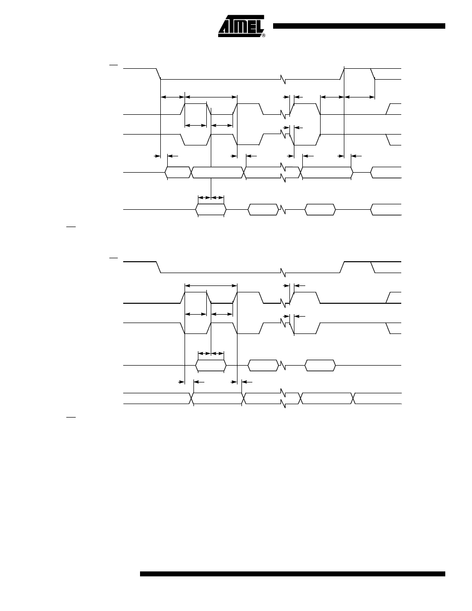 4 two-wire interface, 1 timings, Figure 6-14. spi master waveforms (sscpha = 0) | Figure 6-15. spi master waveforms (sscpha = 1) | Atmel AT89C5132 User Manual | Page 26 / 38