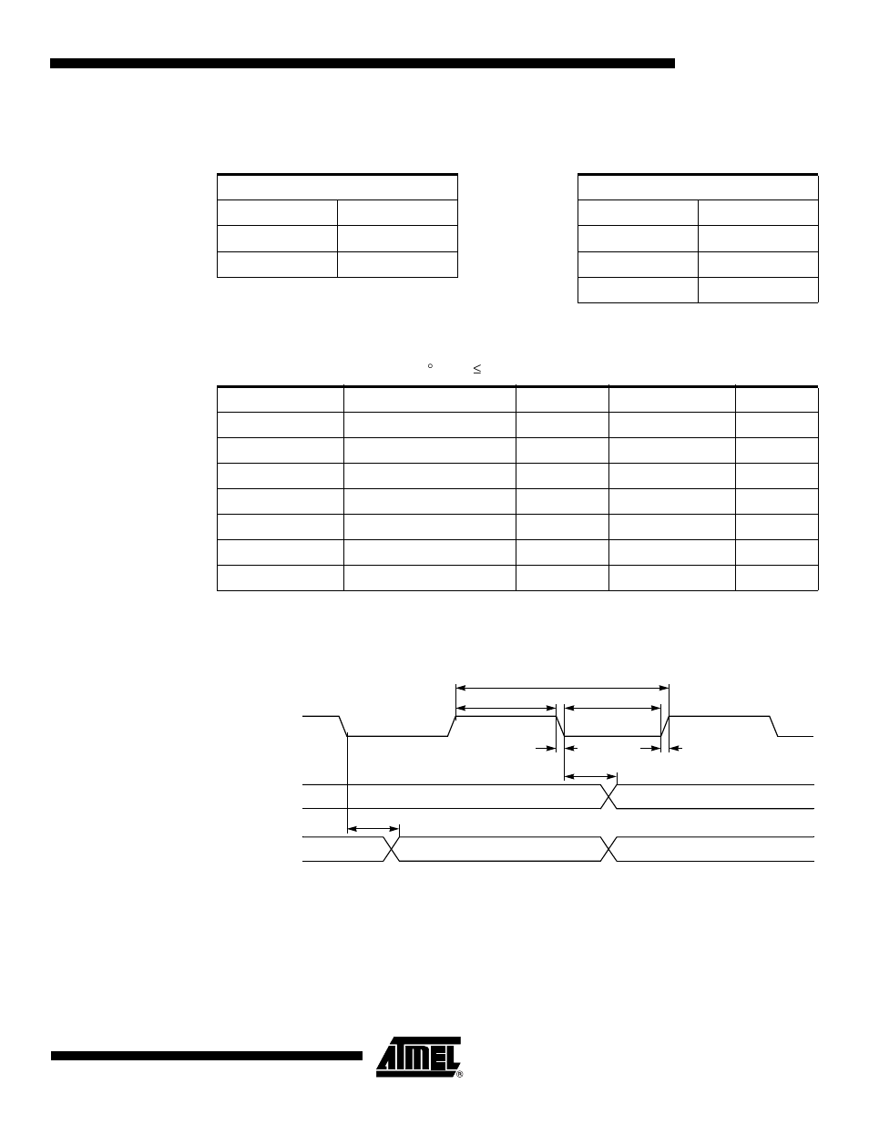 6 audio interface, 1 definition of symbols, 2 timings | 3 waveforms | Atmel AT89C5132 User Manual | Page 29 / 38