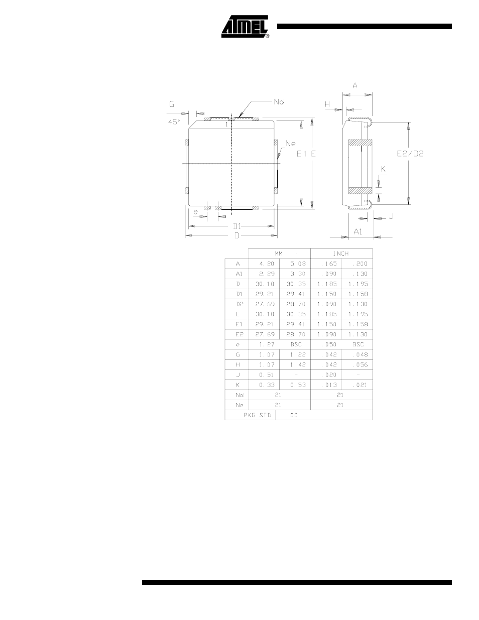2 plcc84 | Atmel AT89C5132 User Manual | Page 36 / 38