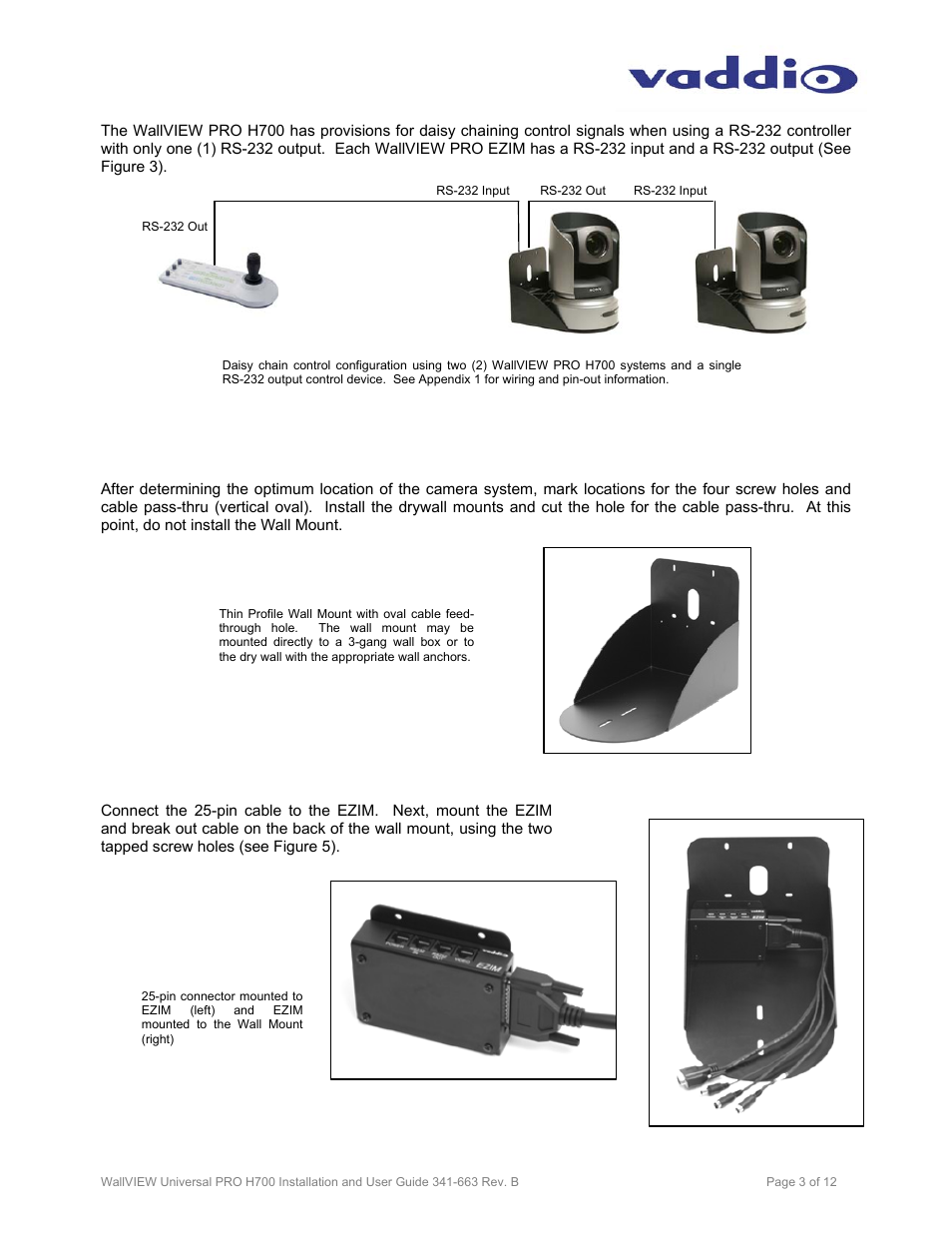 Vaddio WallVIEW PRO H700 User Manual | Page 3 / 12
