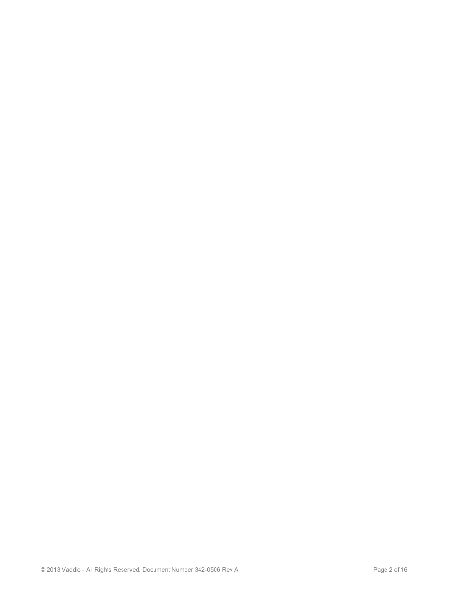 Vaddio WallVIEW PRO H900 User Manual | Page 2 / 16