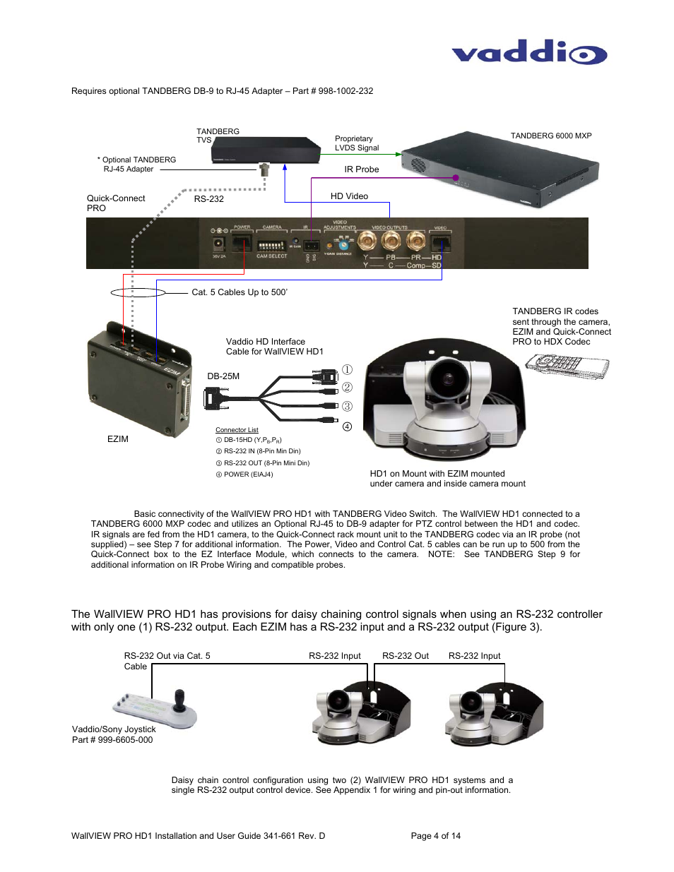 Vaddio WallVIEW PRO HD-1 User Manual | Page 4 / 14