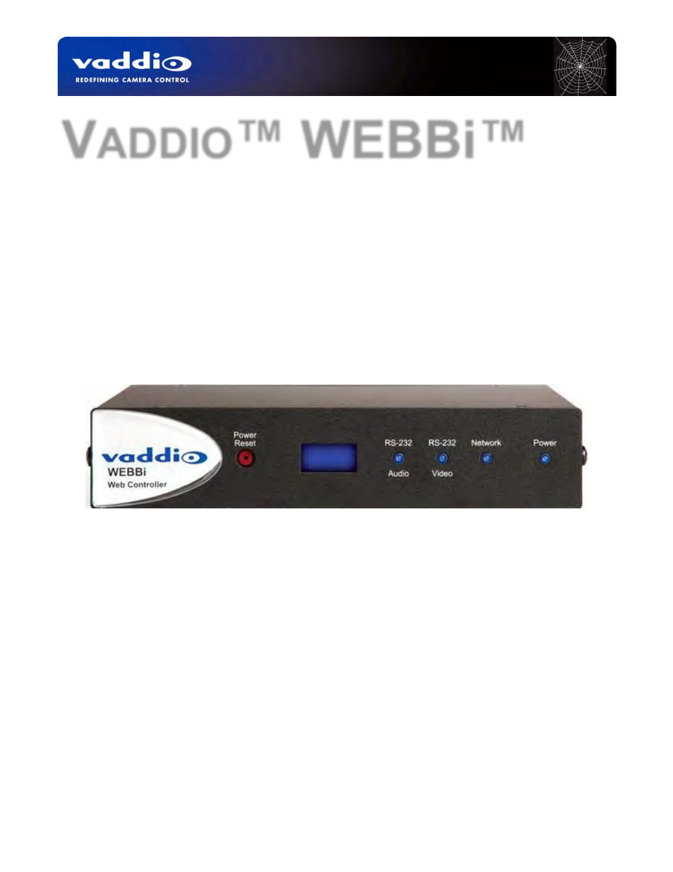 Vaddio WEBBi User Manual | 24 pages