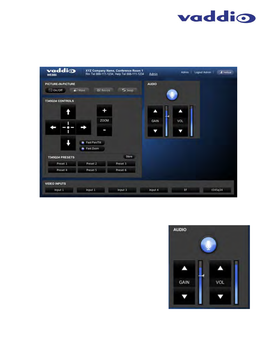 Vaddio WEBBi User Manual | Page 17 / 24