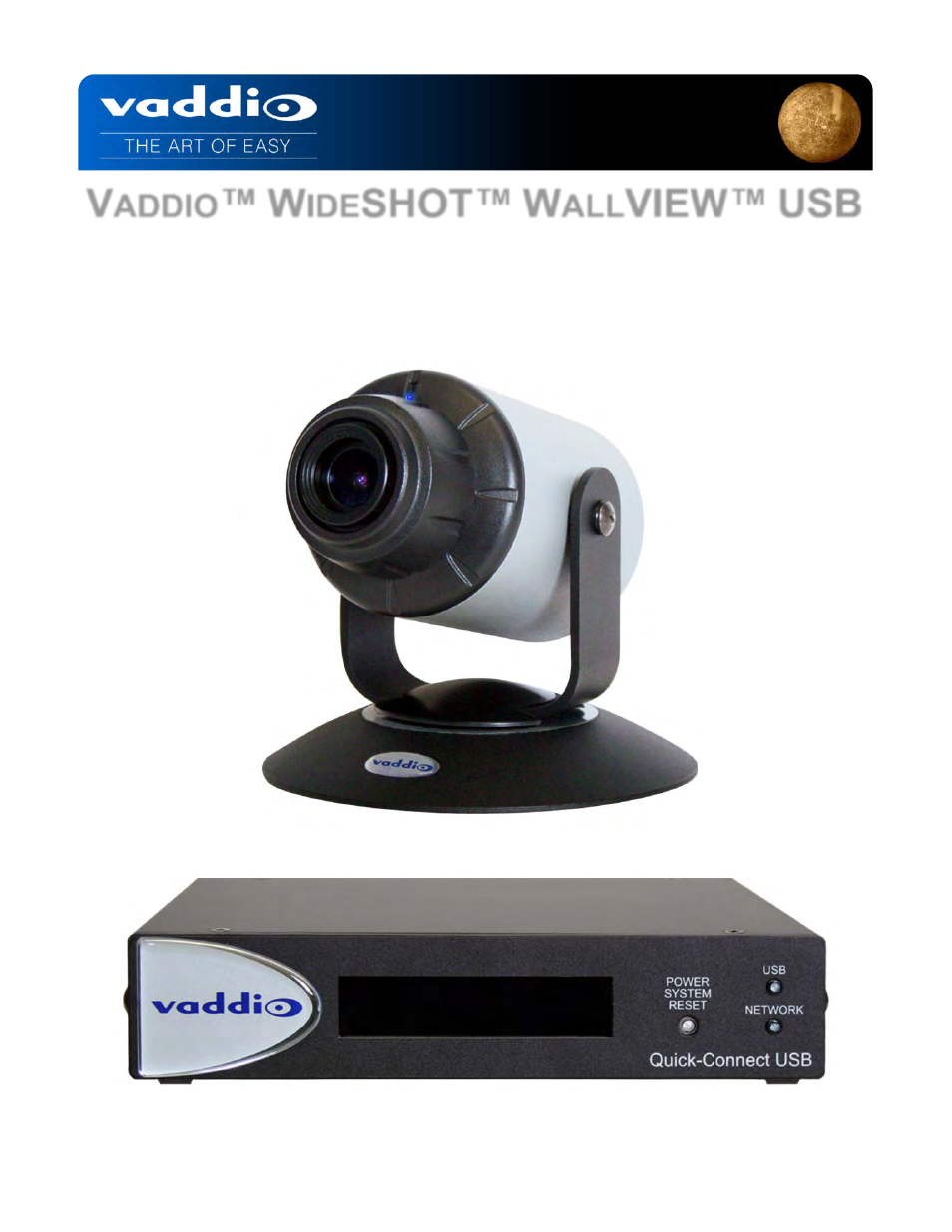 Vaddio WideSHOT WallVIEW USB User Manual | 44 pages